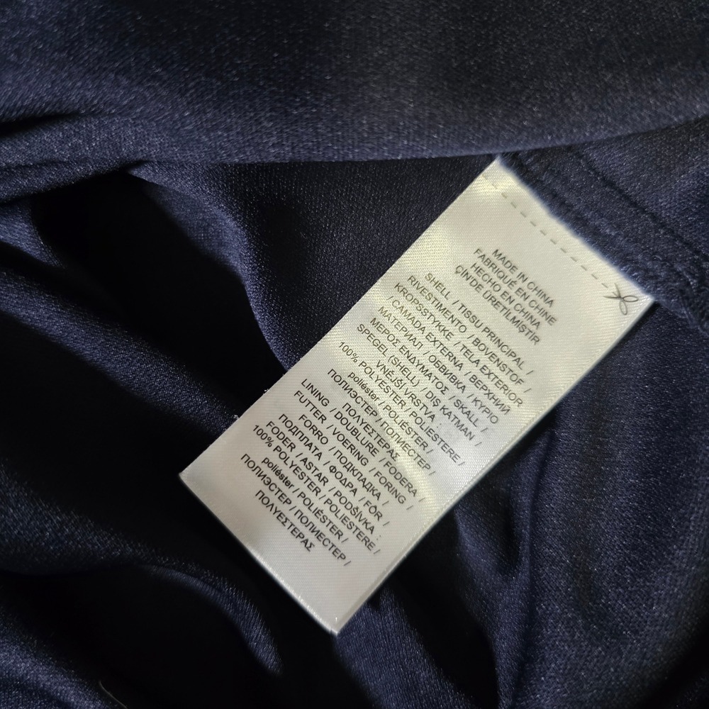 Lauren Ralph Lauren Womens 12 Maxi Dress Navy Blue Floral Tiered Ruffle Gown - Picture 7 of 8
